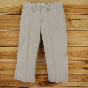 Lee One True Fit Pants Lower on the‎ Waist Womens 12 Beige Brown Buttons Pockets